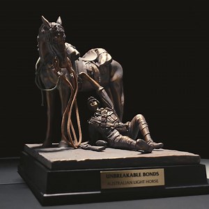 6K views · 10K reactions | Remembering the charge of 4th Light Horse Brigade at Beersheba on 31 October 1917.  Our new limited edition figurine remembers the 800 men of the 4th and 12th Light Horse Regiments. The brave soldiers charged as a cavalry across open desert with bayonets to take on the Turkish demolition teams. Check out the master sculptures. | Military Shop | Facebook