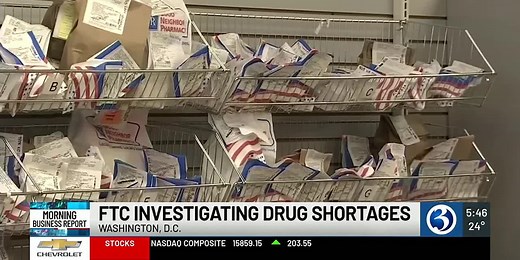 MORNING BUSINESS REPORT: Medication shortage, car insurance, CT worker shortage