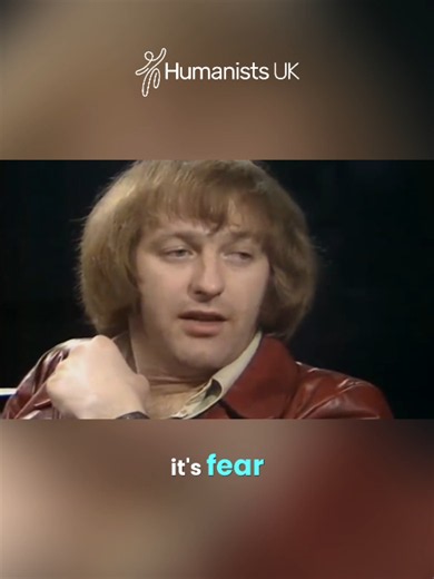 'We should all just love each other, and do it in our own way.' Our former President George Melly interviewing the, shall we say, 'spirited' Python, Graham Chapman. In an otherwise loose interview, this is a rather moving and lucid moment from Chapman on his coming out. Quite a thing to do and to see on television in 1972. Chapman would of course die very young at the age of only 49. Melly, who is the only Jazz musician to take up Humanists UK Presidency (yet, so far, there's still time), died i