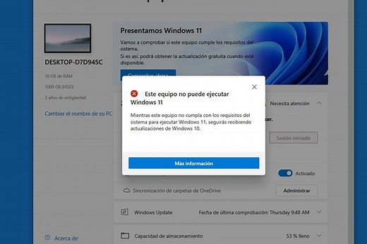 La app para comprobar si tu PC es compatible con Windows 11 da información errónea e incompleta, y Microsoft promete arreglarlo