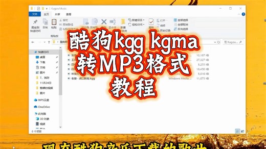 30秒转换酷狗kgg kgma等特殊格式