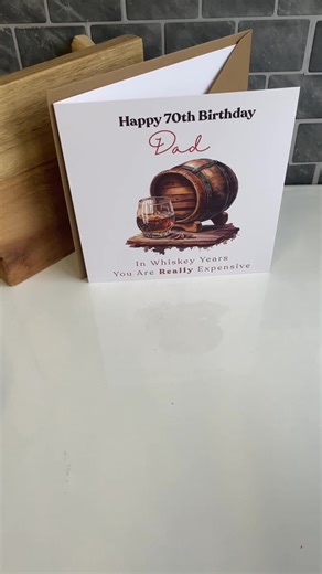 Personalized Humor Birthday Card for Dad's 70th