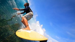 Is this the perfect wave? 💯 #GoProAwards recipient Mikala Jones secured himself a spot in a #GoProMillionDollarChallenge Highlight by attaching Max Lens Mod to his GoPro navigating this draining right 🌊 Check out Max Lens Mod, the key to ultra-wide video with Horizon Lock on your HERO camera 👇 GoPro.com/shop/mounts-accessories/max-lens-mod/ADWAL-001.html | GoPro