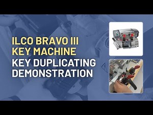 Ilco Bravo III Key Machine: Key Duplicating Demonstration