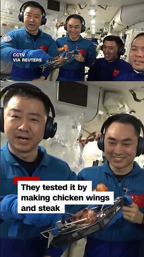Astronauts have first-ever BBQ in space