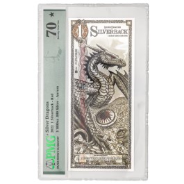 2022 PMG MS-70* Silverbacks Silver Dragons Silver Note (Red)