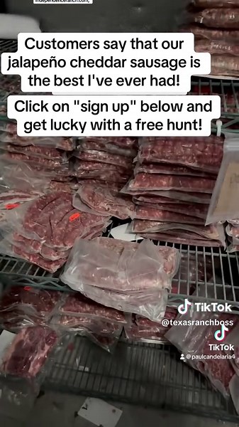 Best wild hog sausage. Jalapeño cheddar! Click on