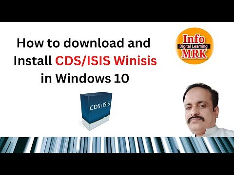 How to Download and Install CDS/ISIS Winisis in Windows 10 #winisis #infomrk