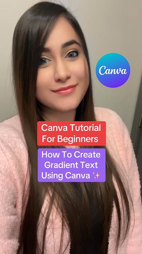 Canva Tutorial For Beginners - How To Create Gradient Text On Canva! 😎 If You Like Free Access To My Canva Template Library, Comment "Template" 👇 & I'll Send It Over! #canvatips #canvatutorial #canvahacks #canvaforbeginners #canvaforsmallbusinesses | Inuri Munasinghe