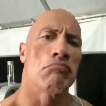 When the Rock is sus meme
