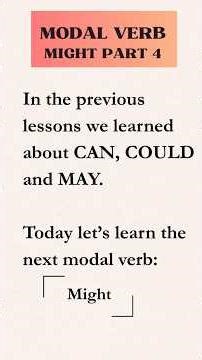 English Modal Verb "MIGHT" Explained: ✏️🎓 #LearnEnglish #EnglishGrammar #ModalVerbs