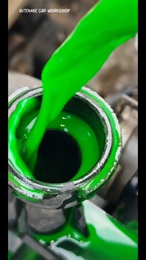 Rusted engine coolant clean and replace 😲👍...See more | Automax Car Workshop