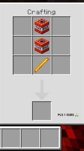 Crafting TNT sword ☠️😱 #shorts #minecraft #minecraftshorts