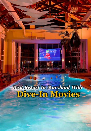 Best Family Friendly Resort in Maryland with daily Dive-in Movies! This resort offers 👇🏾 📌Family suites with bunk beds 📌Pools & Beach / Water \t•\tIndoor pool   outdoor pools (including infinity/“activity” style) and separate family areas. \t•\tPrivate beach area on the river with opportunities for kayaking, paddle boards, water sports. \t•\tWater sport rentals: paddle boats, canoes, SUPs, and more. 📌Golf & Marina \t•\tOn-site championship golf course & driving facilities for guests. \t•\tM