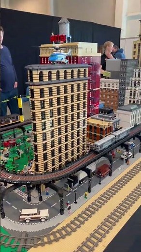 Fantastic LEGO City and Train Layout! 🚂😍