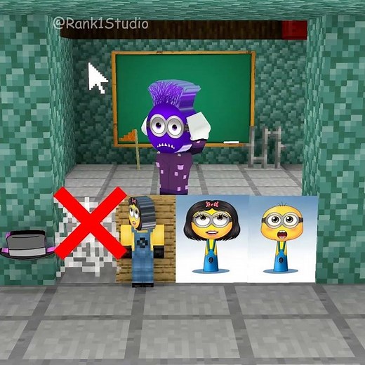 Girl Minion gets teased by Bad Minion and the ending 😂😁
