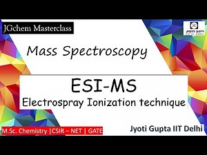 ESI-MS | Electron Spray Ionization Technique | Mass spectroscopy | M.Sc. Chemistry | CSIR-NET| JRF