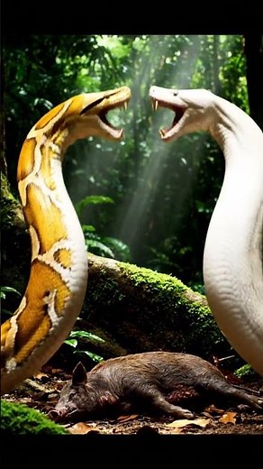 Pythons Fighting Over Prey | Competition in the Wild!