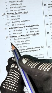 The main function of amniotic fluid is...? write down the right answer in comment section and follow me for more updates about medical knowledge #mcqspractice #NEET #doctor #indian #medicalstudent #nursing #india #students #Pakistan #nepal | Medi Cal Technique