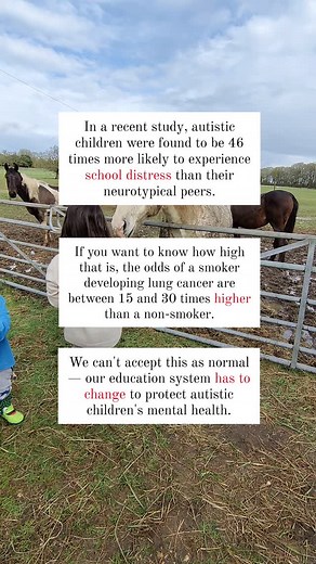 "School distress" is a term coined by researchers to more accurately describe the extreme emotional turmoil faced by neurodivergent children in traditional school settings 🏫 It's a more respectful and accurate term than "school refusal" or "school avoidance," which imply that the child is simply choosing not to attend and so the problem lies with them. In reality, these children (OUR children) experience profound anxiety, sensory overload, and emotional trauma just from BEING in a typical schoo