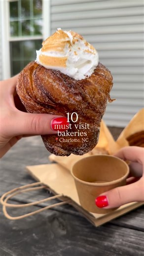Miranda Mounts | Charlotte Food on Instagram: "10 Must-Try Bakeries in Charlotte, NC 🥐✨☕️ A few of my most frequented + adored bakeries around the Queen City. From flaky croissants to artisan breads, these local gems are the truth. What’s your go-to bakery? Comment below & share with the WTEC Community!👇🏼 🥖 Virtuoso Breadworks @virtuosobread 📍 Waxhaw 🍵 Littl Madeline @littlmade 📍 Ballantyne 🍰 Chez Marie @chezmarieclt 📍 SouthPark 🥐 Vicente @vicentebistro 📍 South End 🇮🇹 Villani’s @vil