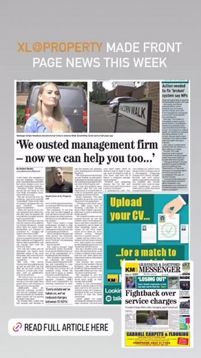XL@Property are proud to have been featured in the local newspaper this week. We focus on providing a clear and transparent service with our clients and are here to support reduce service charges where we can. Read full article here ➡️ https://edition.pagesuite.com/html5/reader/production/default.aspx?pubname=Dartford Messenger&pubid=1c305991-deab-4fc3-89e5-fd55f13ffbd0 #Kent #kentnews #gravesend #dartford #propertymanagementcompany #servicecharges | XL at Property