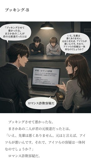 超短編‼ 100文字小説 パート255「ブッキング -B」