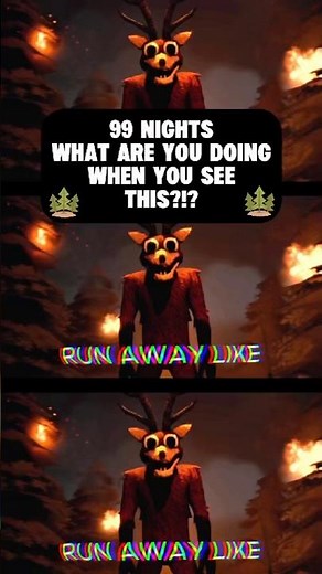 RUN AWAY - 99 Nights in the Forest #rockitmusic #roblox