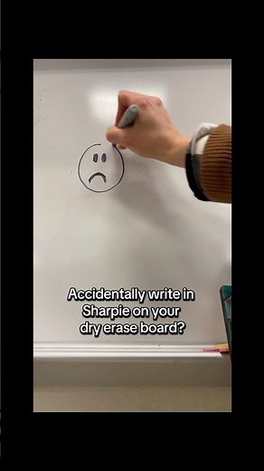 Accidentally use a Sharpie on a white board?
