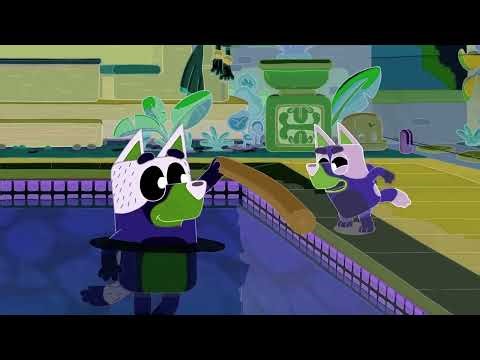 Bluey Diving In The Pool! | Bluey Sponsored By: Gamavision Csupo Effects