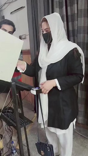 Voting Process Demonstration with Electronic Machine