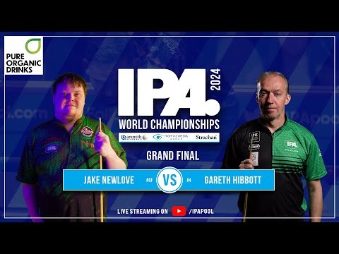 IPA World Championship Final 2024 Sponsored by Pure Organic Drinks Gareth Hibbott vs Jake Newlove