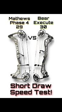 Mathews Phase4 29 vs Bear Execute 30 Short Draw Speed Test By Mike's Archery