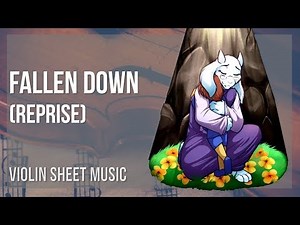 Violin Sheet Music: How to play Fallen Down (Reprise) by Toby Fox