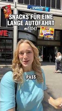 Die BESTEN Snacks für eine LANGE AUTOFAHRT 🤩🫶🏻🚗 mit nur 10€! 💸