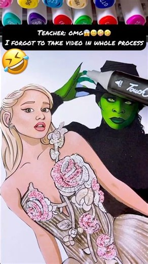 Art Tutorials be like 👀😱🤣 Elphaba & Glinda vs Funny art | Relate this? How to go Viral