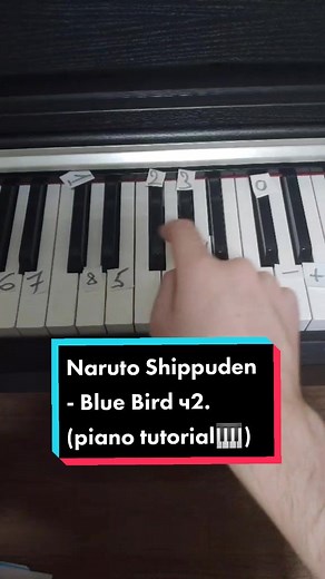Naruto Shippuden Blue Bird Piano Tutorial