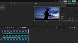 how to put words behind a video on capcut pc