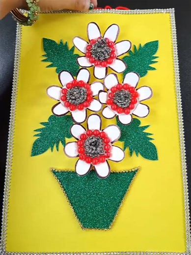 A superb & beautiful paper wall hanging, making with waste coffee cup & craft paper#diy #crafts #viral #handmade #decor