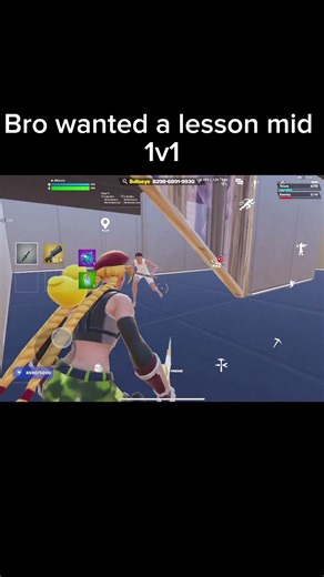 Bro wanted a lesson mid 1v1 #fortnite #fortnitemobile