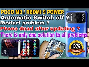 POCO M3, REDMI 9 Power phone dead after update | M3 Restart problem | M3 Automatic Switch off issue