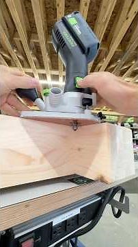 Cutting some. I’ve round overs with the new @festool-canada MFKC 700 trim router