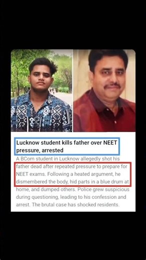 Lucknow student held after father’s murder over exam pressure