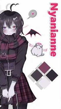 My Character “Nyanianne” Reference Sheet Speedpaint ✨ #digitalart #speedpaint #clipstudiopaint #oc