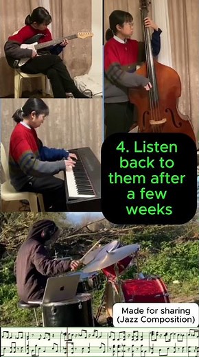 5 tips for music composition #jazz #bass #piano #guitar #originalmusic #composition #latinmusic
