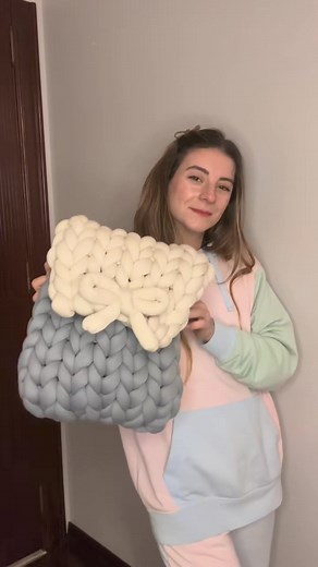 DIY ｜ Knit a marshmallow backpack with me! #marshmallow #knitting #ya... | Eli Walls