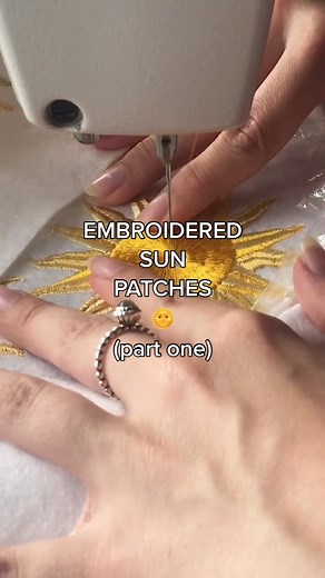 Creating Embroidered Sunshine Patches: Part 1