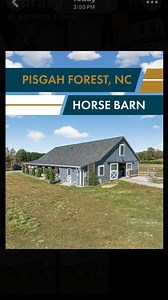 This beautiful barn design was planned with both comfort and usability in mind. It’s gorgeous gray and white colors create the perfect timeless look✨ 🐎 HorizonStructures.com 📞 888-447-4337 #horsebarns #barn #horselove #madeinusa #horse | Horizon Structures