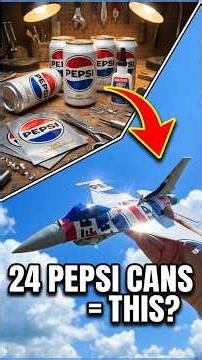 I Built an F-16 Fighter Jet Model from 24 PEPSI Cans! ✈️