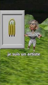 Bonjour Monsieur 🎶 Funny 3D Animals Sing Eng French Song | Music video#shorts